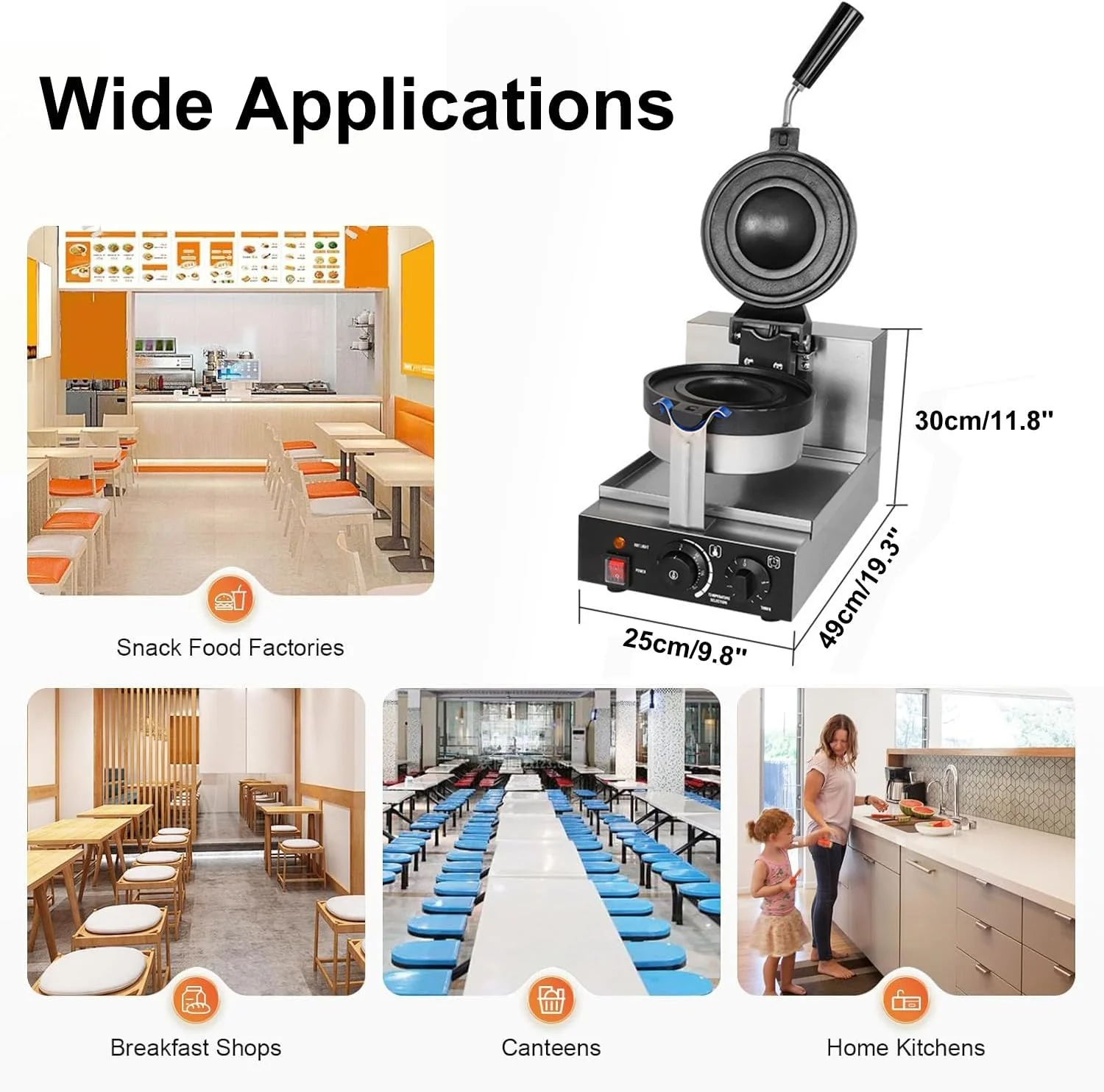 دستگاه وافل بستنی JUMEIYP، دستگاه همبرگر ساز تجاری UFO، دستگاه بزرگ نان همبرگر خانگی ژلاتو پانینی هات پرس دستگاه وافل بستنی JUMEIYP، دستگاه همبرگر ساز تجاری UFO، دستگاه بزرگ نان همبرگر خانگی ژلاتو پانینی هات پرس