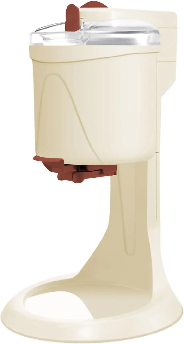 دستگاه بستنی ساز نرم KEPFITESE، آشپزخانه خانگی DIY، تولید سریع 10 دقیقه ای، دستگاه بستنی ساز میوه ای نرم، برای تهیه بستنی های میوه ای، طعم های مختلف بستنی (سفید، 220 ولت، 1000 میلی لیتر)