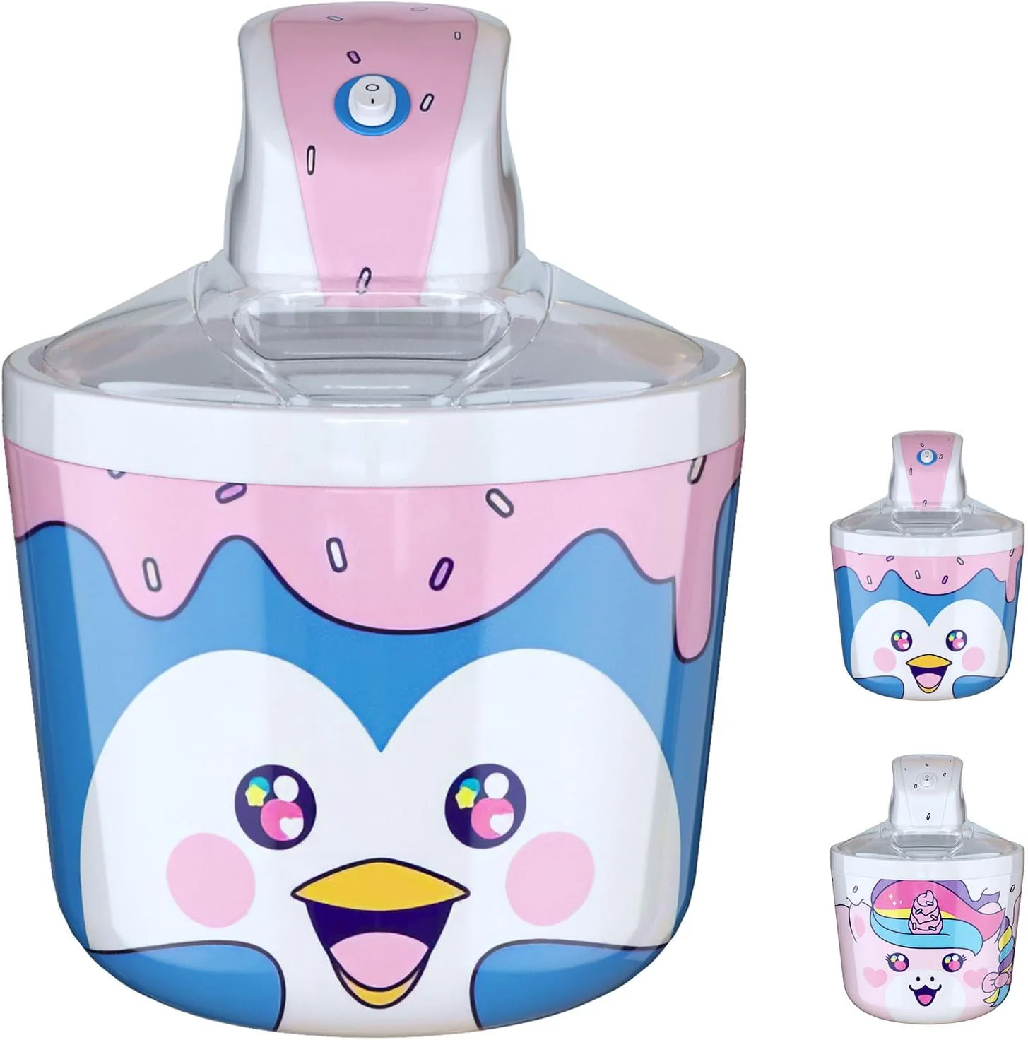 دستگاه بستنی ساز برقی پنگوئنی برای کودکان - 1.2 کوارت، بهترین دستگاه رومیزی برای بستنی خانگی، بستنی نرم، سوربت، ژلاتو، ماست یخ زده - سرگرم کننده و آسان برای خانواده ها دستگاه بستنی ساز برقی پنگوئنی برای کودکان - 1.2 کوارت، بهترین دستگاه رومیزی برای بستنی خانگی، بستنی نرم، سوربت، ژلاتو، ماست یخ زده - سرگرم کننده و آسان برای خانواده ها