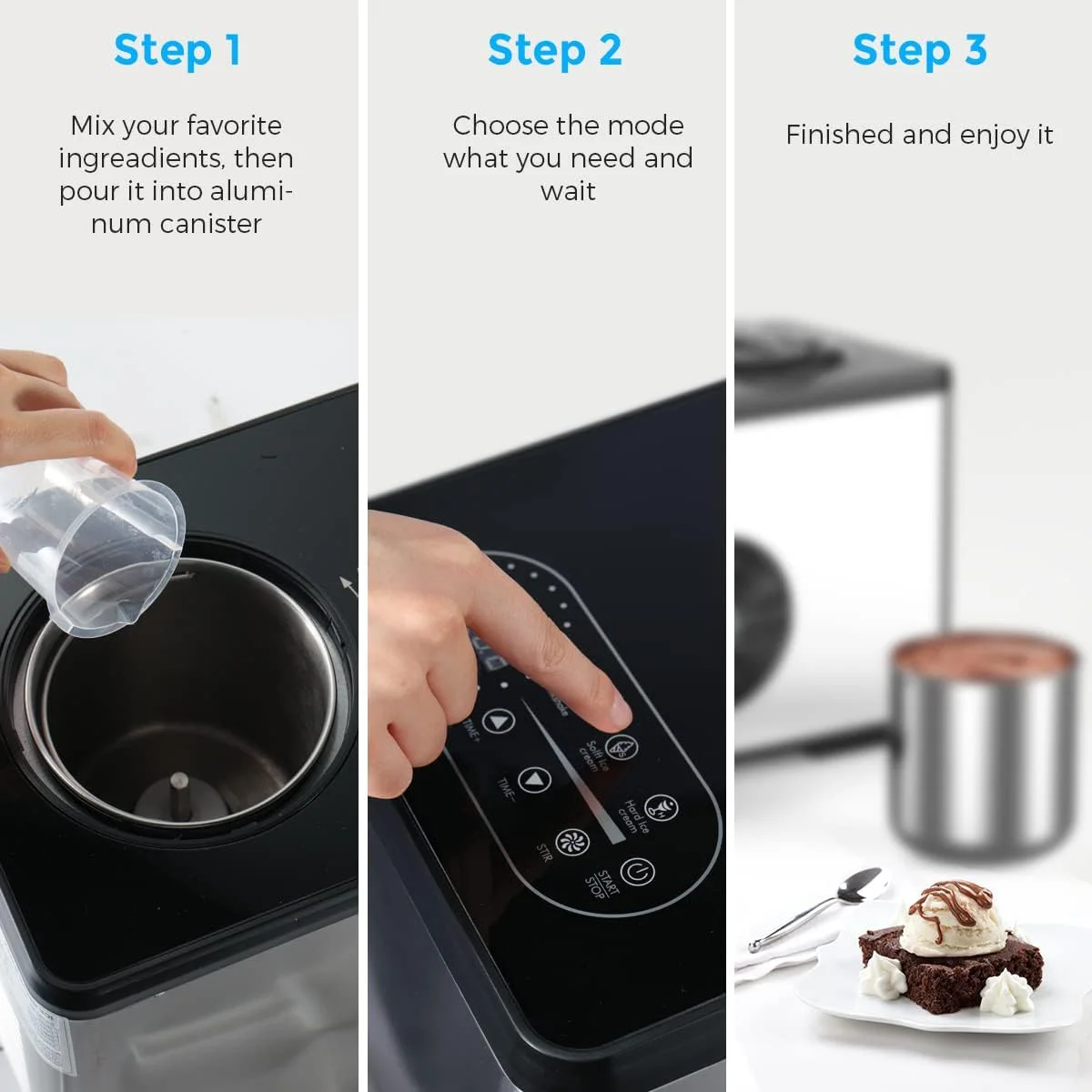 دستگاه بستنی ساز کمپرسوری HYQNG 1.5 لیتری، دستگاه بستنی ساز اتوماتیک خانگی با نمایشگر LCD، دستگاه بستنی ساز با کمپرسور، دستگاه خنک کننده، برای کودکان، خانه، تعطیلات دستگاه بستنی ساز کمپرسوری HYQNG 1.5 لیتری، دستگاه بستنی ساز اتوماتیک خانگی با نمایشگر LCD، دستگاه بستنی ساز با کمپرسور، دستگاه خنک کننده، برای کودکان، خانه، تعطیلات