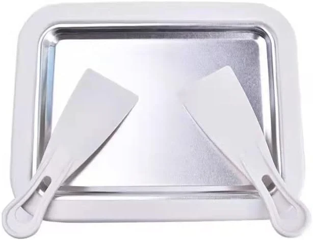 دستگاه رول بستنی ساز حرفه ای با صفحه ضد گریل به همراه 2 کاردک، برای تهیه بستنی رولی خانگی سریع و سرگرم کننده، ماست یخ زده، جلاتو، سوربت، استیل ضد زنگ DIY فوری و آسان دستگاه رول بستنی ساز حرفه ای با صفحه ضد گریل به همراه 2 کاردک، برای تهیه بستنی رولی خانگی سریع و سرگرم کننده، ماست یخ زده، جلاتو، سوربت، استیل ضد زنگ DIY فوری و آسان