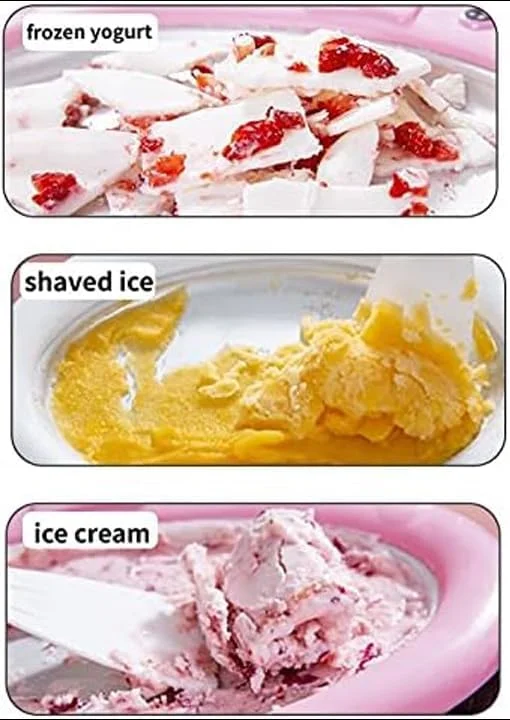 دستگاه رول بستنی ساز حرفه ای با صفحه ضد گریل به همراه 2 کاردک، برای تهیه بستنی رولی خانگی سریع و سرگرم کننده، ماست یخ زده، جلاتو، سوربت، استیل ضد زنگ DIY فوری و آسان دستگاه رول بستنی ساز حرفه ای با صفحه ضد گریل به همراه 2 کاردک، برای تهیه بستنی رولی خانگی سریع و سرگرم کننده، ماست یخ زده، جلاتو، سوربت، استیل ضد زنگ DIY فوری و آسان