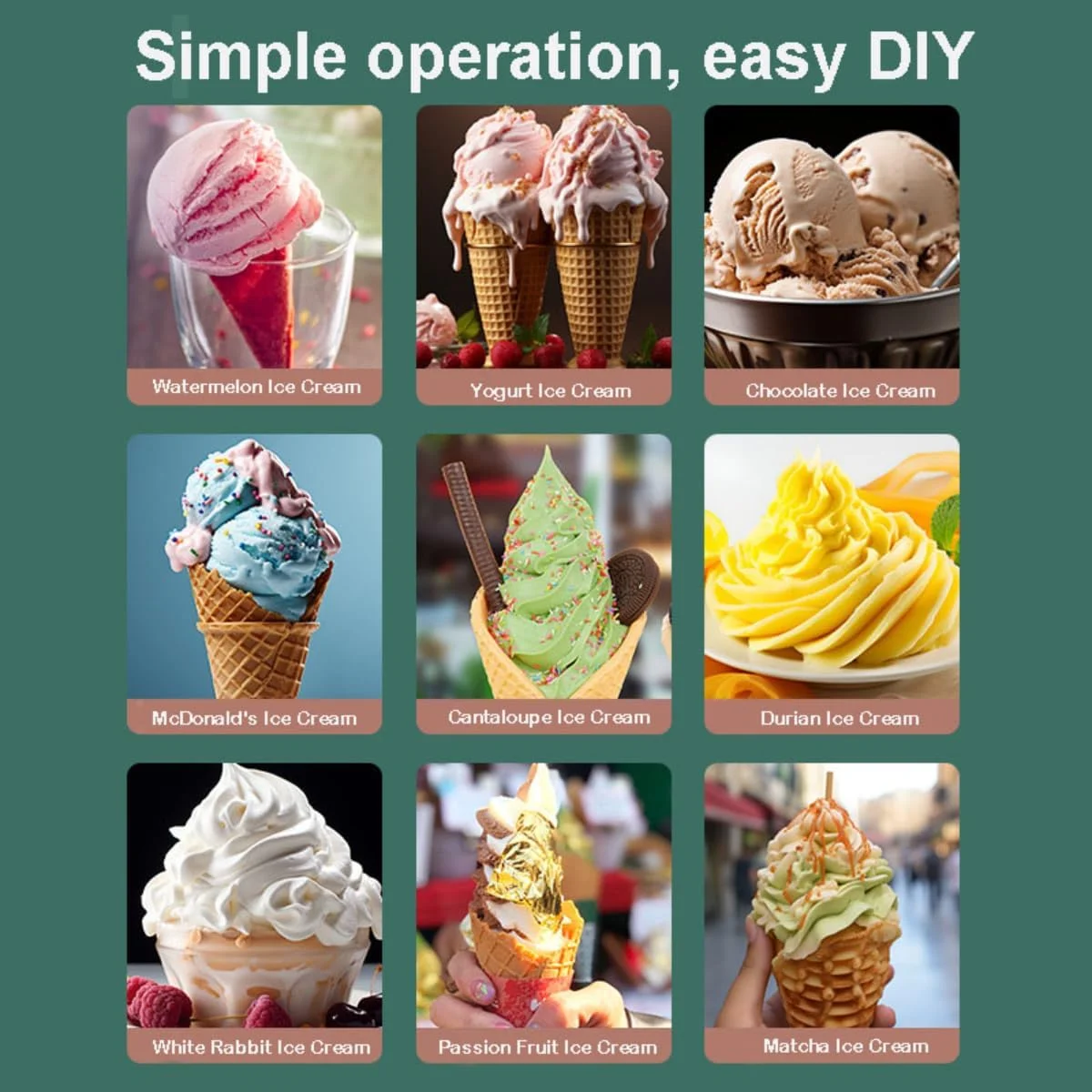 دستگاه بستنی ساز خانگی، ظرفیت 1 کوارت، سازنده ماست یخ زده و ژلاتو، دستگاه بستنی ساز برقی خانگی چند رنگ دستگاه بستنی ساز خانگی، ظرفیت 1 کوارت، سازنده ماست یخ زده و ژلاتو، دستگاه بستنی ساز برقی خانگی چند رنگ