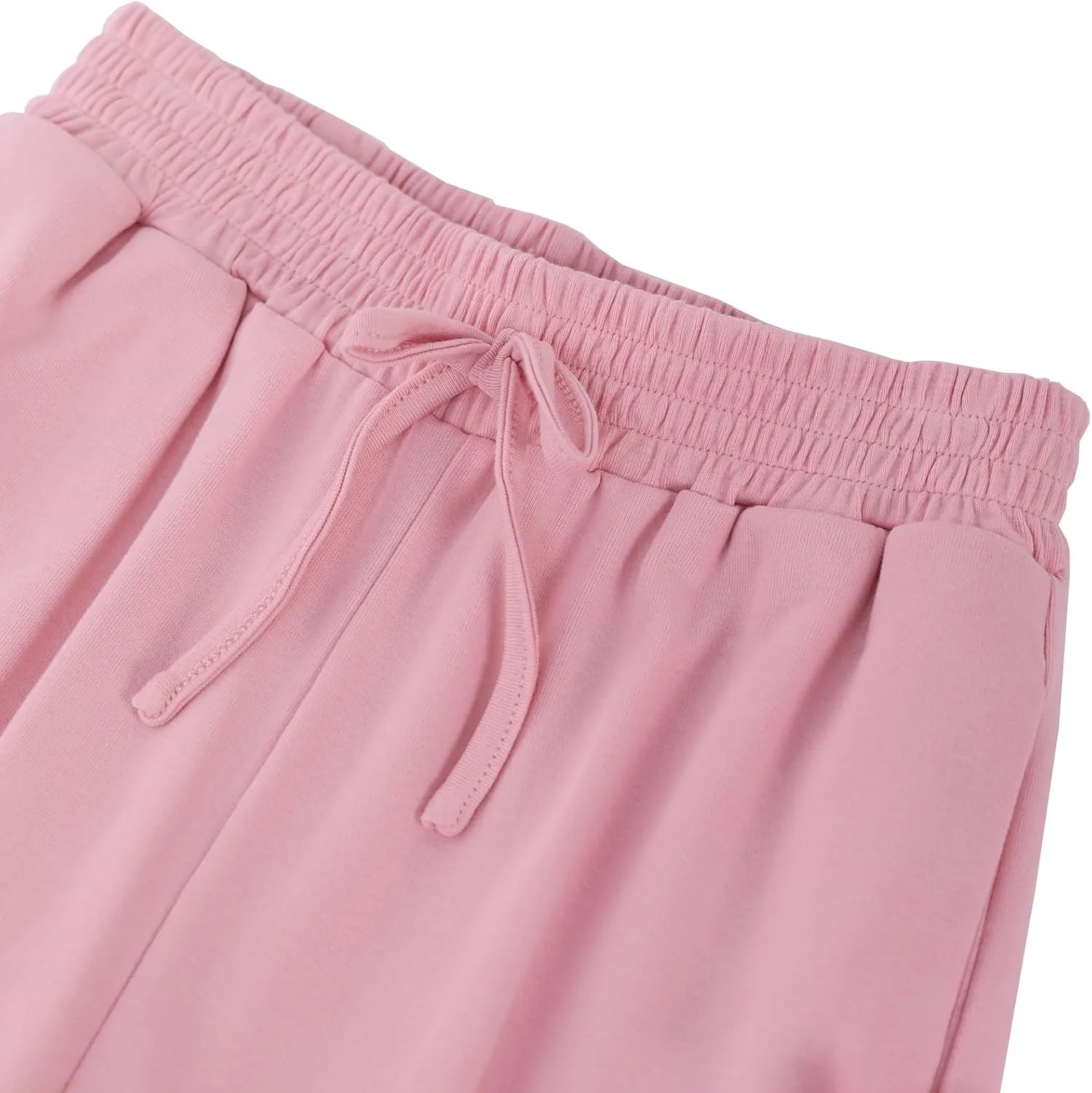 شلوار گرمکن دخترانه پاچه گشاد اکولالا، کمر بلند با بند، پاپیون و جیب بغل، مدل بگ و جذاب