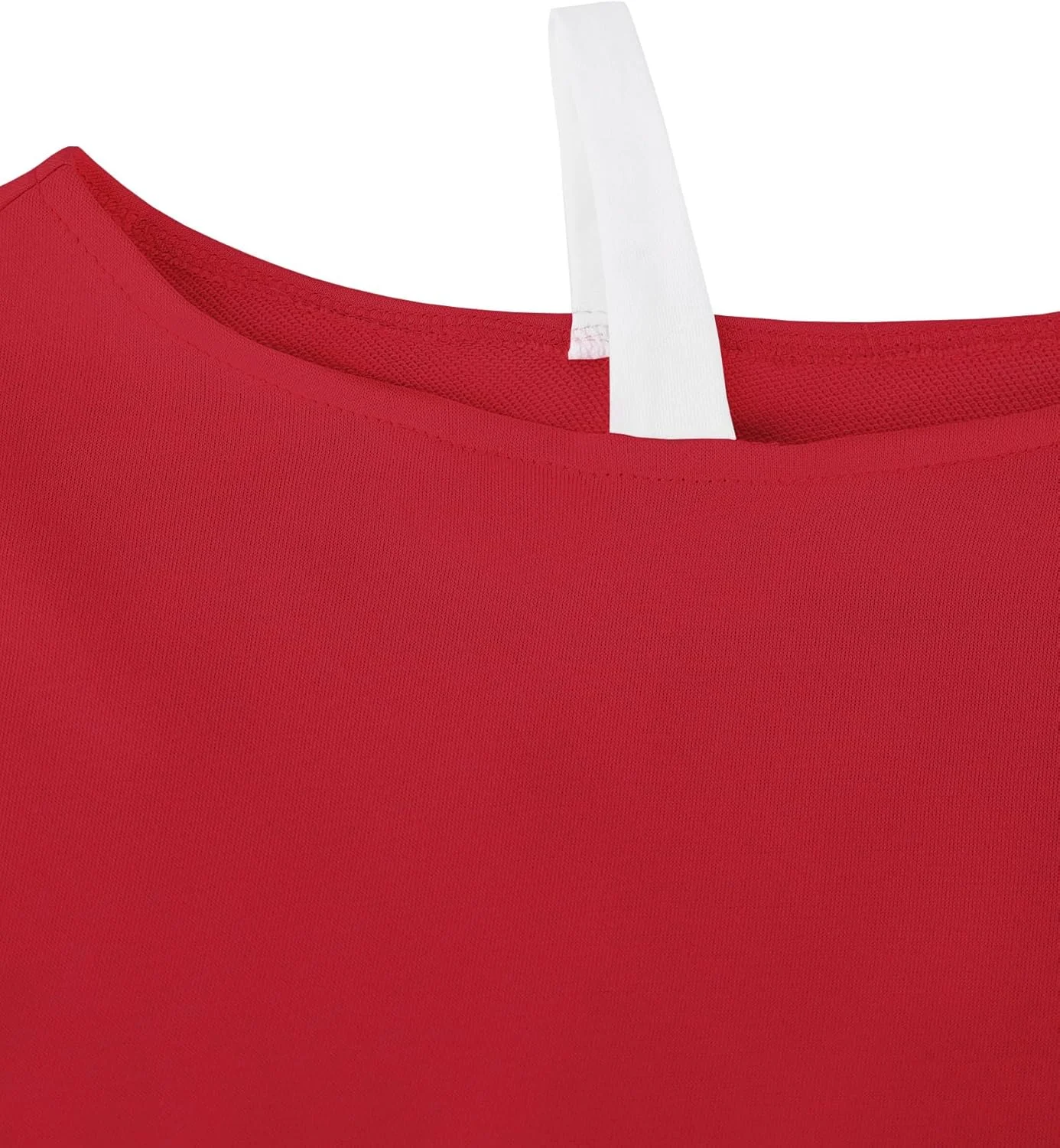 سویشرت دخترانه یقه باز اکولالا، آستین بلند، تاپ کوتاه و نامتقارن