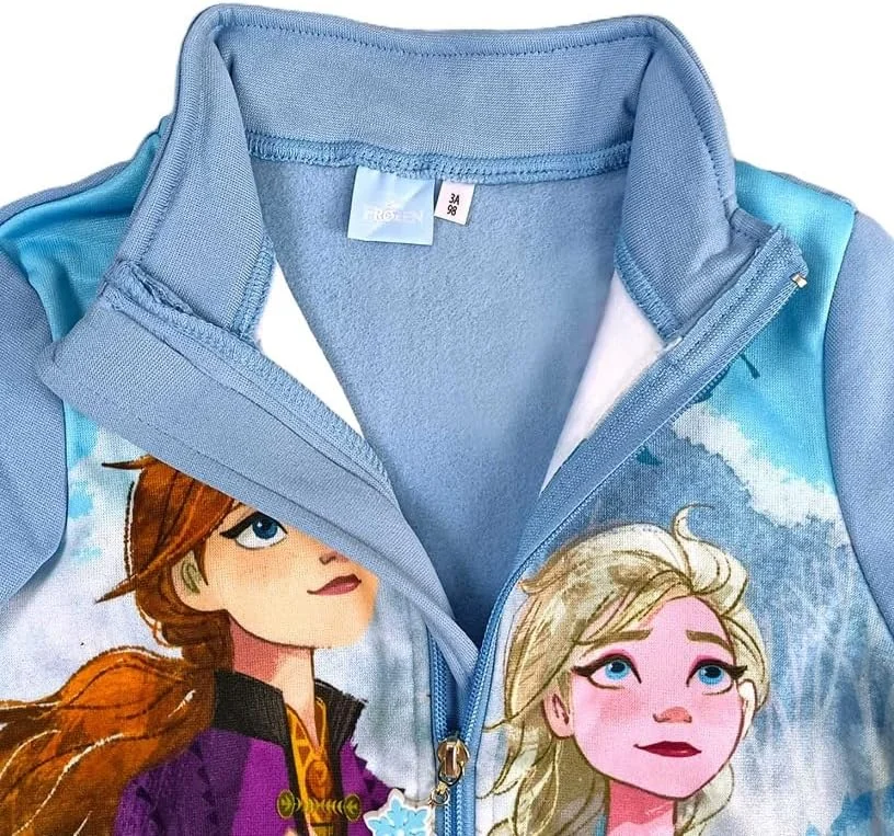 ست لباس ورزشی دخترانه eplusm طرح Frozen، ست 2 تکه، لباس دویدن زیپ دار، لباس ورزشی، هدیه برای دختران ست لباس ورزشی دخترانه eplusm طرح Frozen، ست 2 تکه، لباس دویدن زیپ دار، لباس ورزشی، هدیه برای دختران
