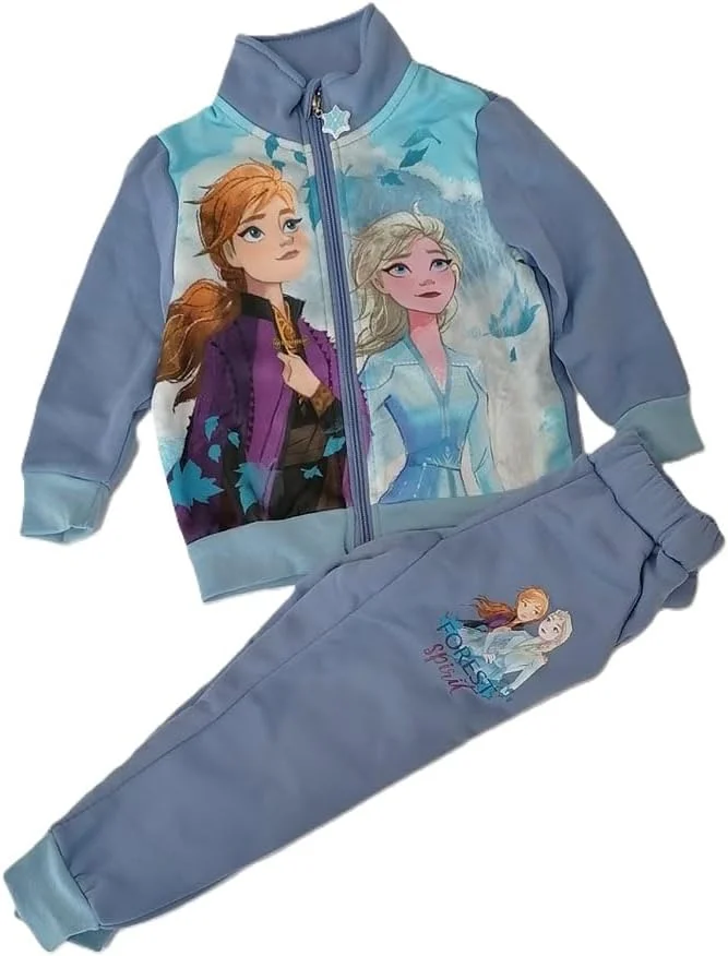 ست لباس ورزشی دخترانه eplusm طرح Frozen، ست 2 تکه، لباس دویدن زیپ دار، لباس ورزشی، هدیه برای دختران ست لباس ورزشی دخترانه eplusm طرح Frozen، ست 2 تکه، لباس دویدن زیپ دار، لباس ورزشی، هدیه برای دختران