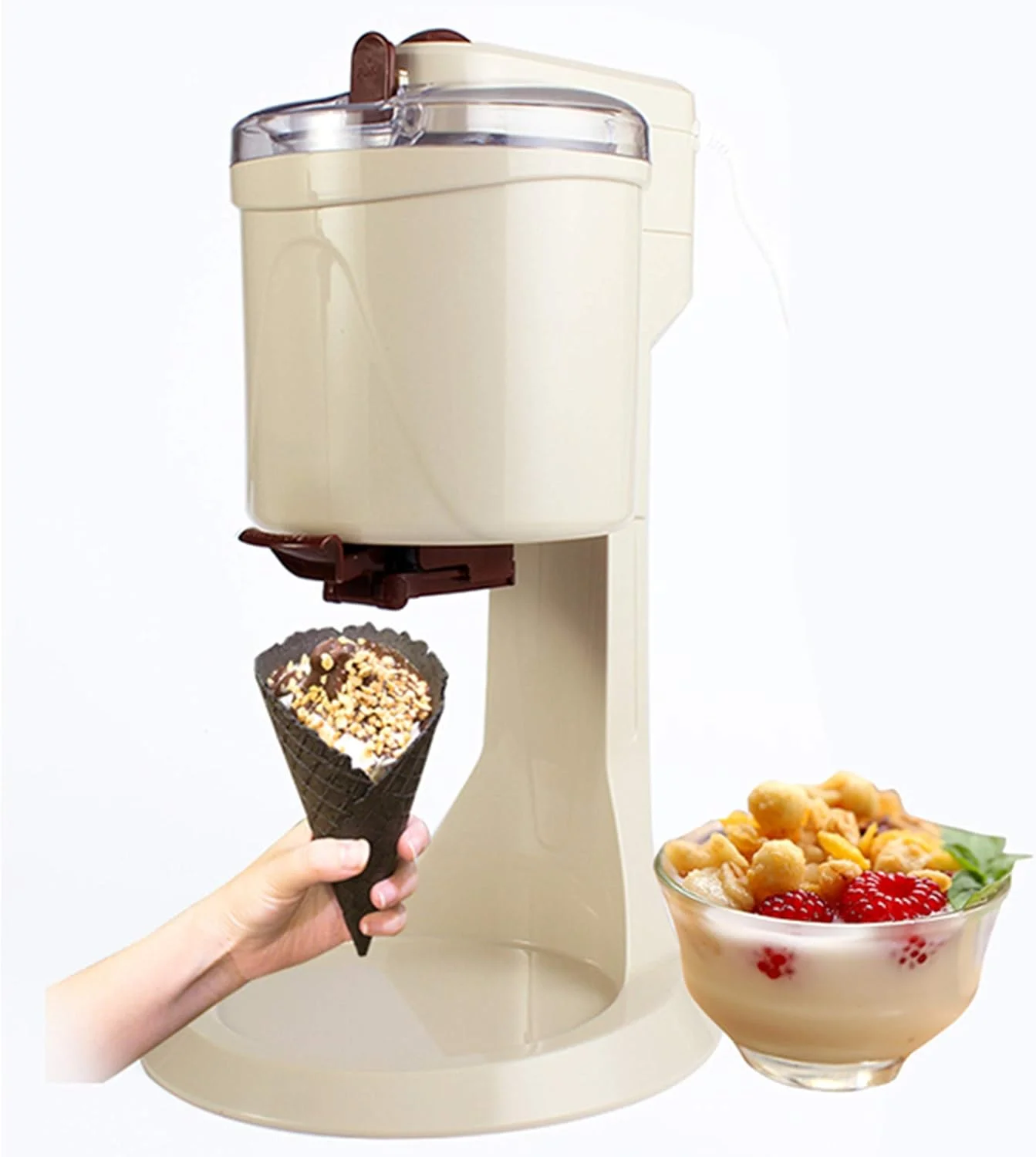 دستگاه بستنی ساز تمام اتوماتیک FMXYMC، دستگاه مینی بستنی قیفی، دستگاه بستنی میوه ای، برای بستنی نرم، ژلاتو، اسموتی، یخ در بهشت، ماست لبنی منجمد دستگاه بستنی ساز تمام اتوماتیک FMXYMC، دستگاه مینی بستنی قیفی، دستگاه بستنی میوه ای، برای بستنی نرم، ژلاتو، اسموتی، یخ در بهشت، ماست لبنی منجمد