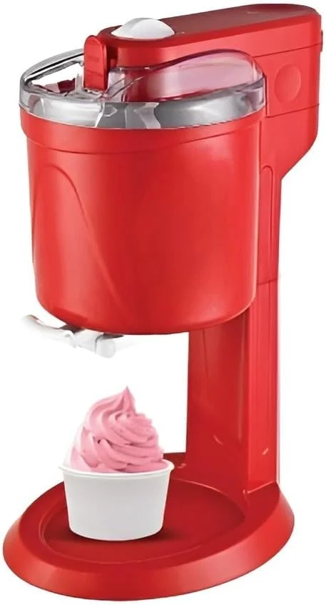 دستگاه بستنی ساز 1 لیتری 15 واتی برقی، کاسه انجماد سریع، استفاده آسان، طراحی جمع و جور، ایده آل برای ژلاتو خانگی، سوربت، ماست یخ زده، دستگاه دسر برای آشپزخانه