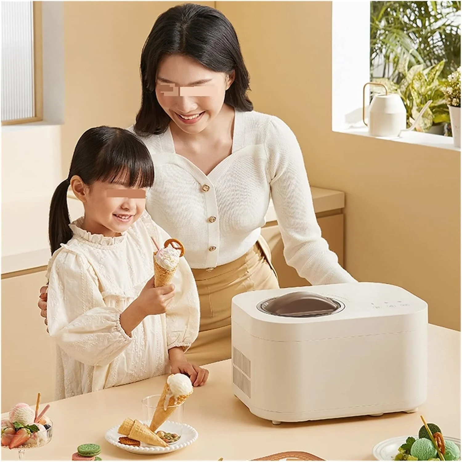 دستگاه رول بستنی ساز اتوماتیک GZDodek، بستنی ساز خانگی سریع، دستگاه بستنی یخی DIY، دستگاه های یخ در بهشت بستنی، لوازم خانگی