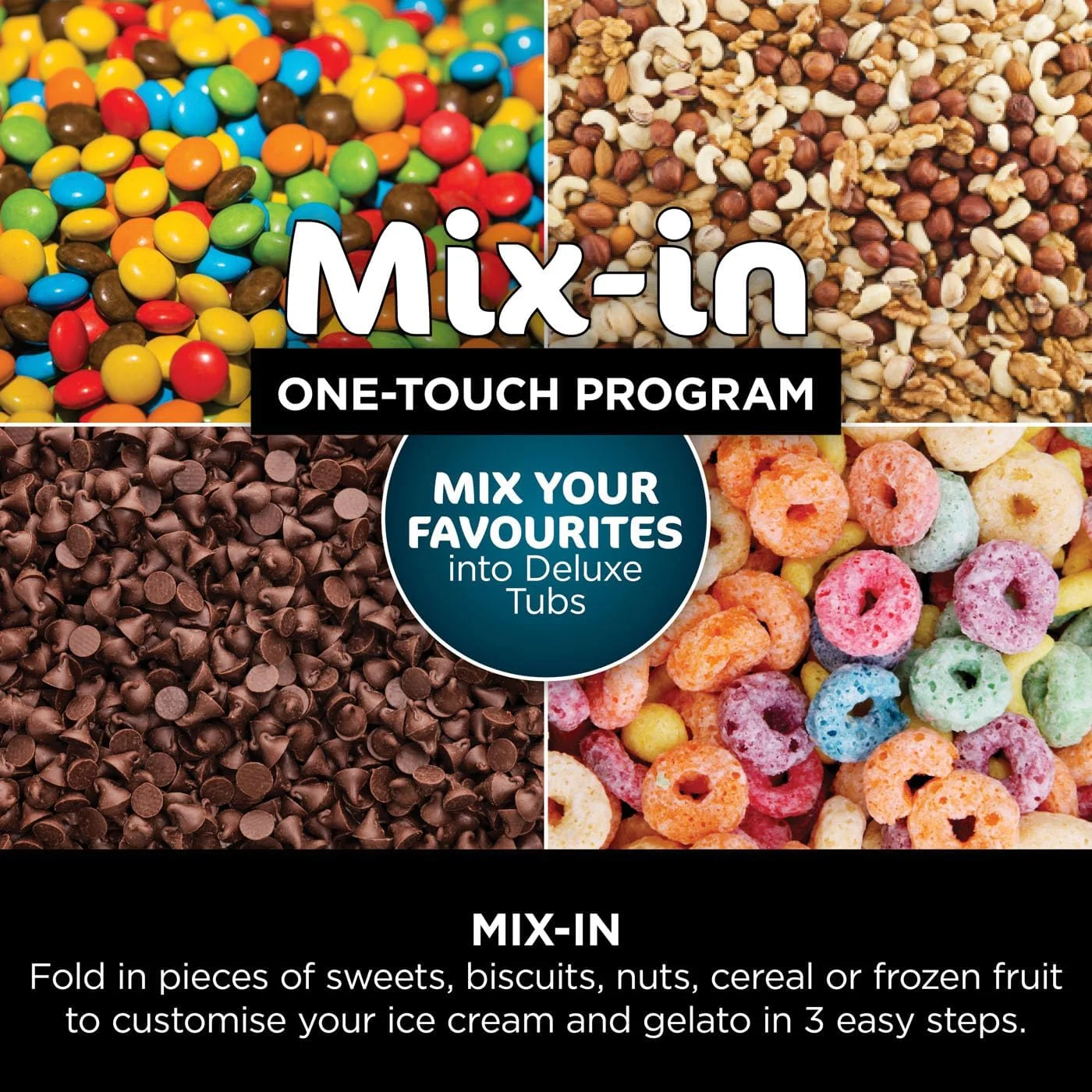 دستگاه بستنی ساز و دسر ساز یخ زده نینجا CREAMi Deluxe با 3 ظرف، 10 عملکرد، ساخت بستنی، ژلاتو، سوربت، ماست یخ زده، میلک شیک، اسلاش و موارد دیگر، نقره ای، NC501ME، 2 سال گارانتی دستگاه بستنی ساز و دسر ساز یخ زده نینجا CREAMi Deluxe با 3 ظرف، 10 عملکرد، ساخت بستنی، ژلاتو، سوربت، ماست یخ زده، میلک شیک، اسلاش و موارد دیگر، نقره ای، NC501ME، 2 سال گارانتی