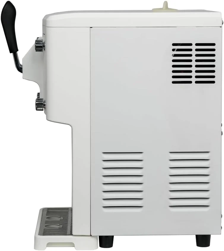 NAQI Ice Cream Maker with Digital Screen for Home Use (White)