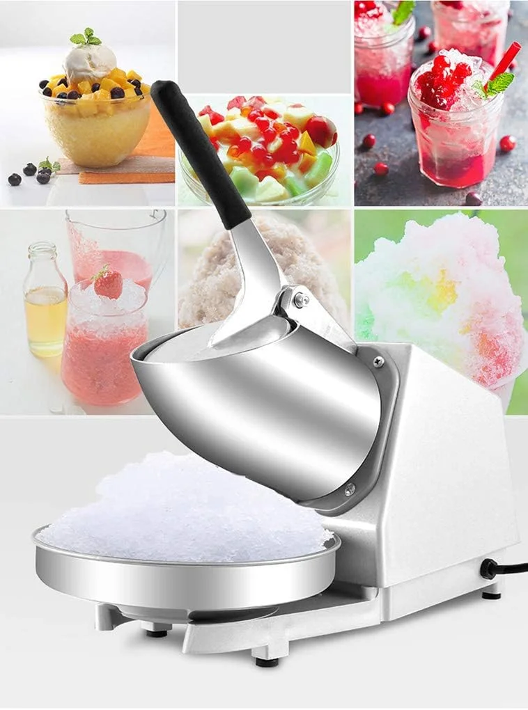 دستگاه یخ خرد کن استیل، دستگاه برف ساز برای بستنی، نوشیدنی های سرد، دسر میوه ای (IC1) دستگاه یخ خرد کن استیل، دستگاه برف ساز برای بستنی، نوشیدنی های سرد، دسر میوه ای (IC1)