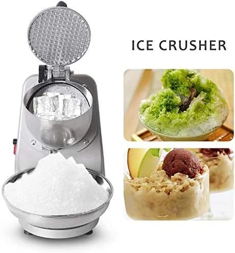 دستگاه یخ خرد کن استیل، دستگاه برف ساز برای بستنی، نوشیدنی های سرد، دسر میوه ای (IC1) دستگاه یخ خرد کن استیل، دستگاه برف ساز برای بستنی، نوشیدنی های سرد، دسر میوه ای (IC1)