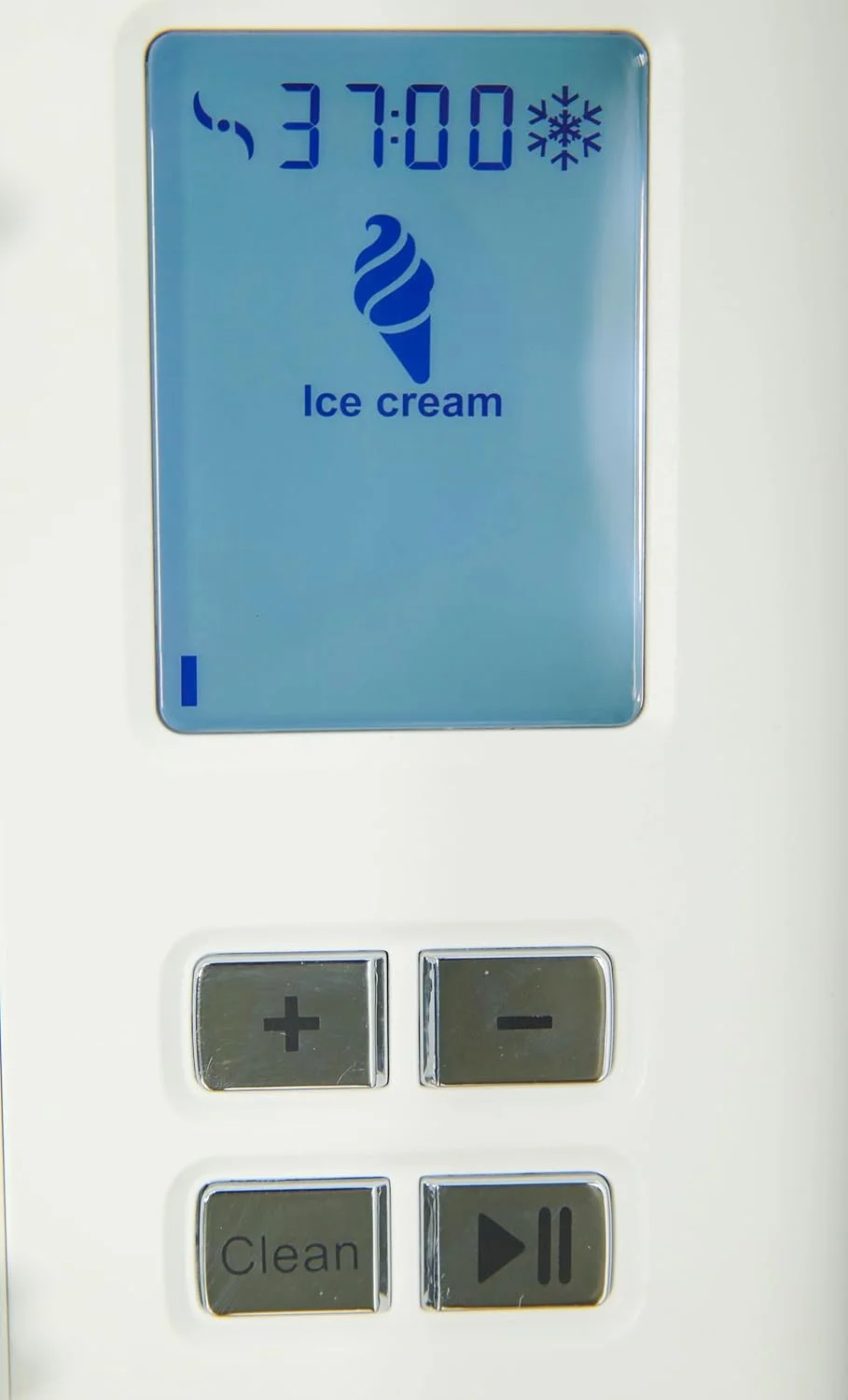 NAQI Ice Cream Maker with Digital Screen for Home Use (White)
