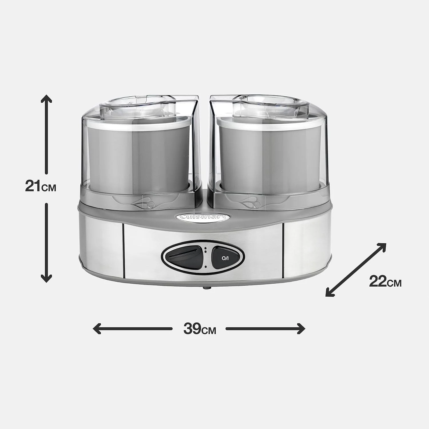 دستگاه بستنی ساز دوقلو Cuisinart، خاکستری، CA-ICE40BCE دستگاه بستنی ساز دوقلو Cuisinart، خاکستری، CA-ICE40BCE
