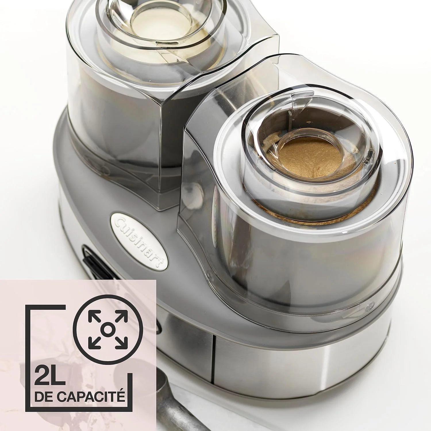 دستگاه بستنی ساز دوقلو Cuisinart، خاکستری، CA-ICE40BCE دستگاه بستنی ساز دوقلو Cuisinart، خاکستری، CA-ICE40BCE