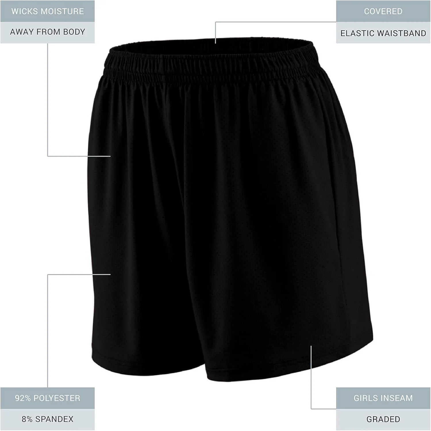 شورت ورزشی دخترانه آگوستا اسپرتسویر مدل Augusta Girls Inferno Short
