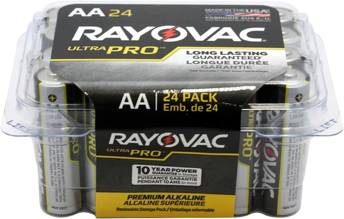 باتری های آلکالاین Rayovac ALAA24F Ultra Pro، AA، بسته 24 عددی