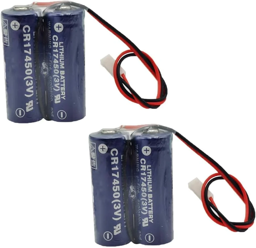 JINGMM بسته باتری کنترل صنعتی PLC مدل 2CR17450 3V 2600mAh، دو عددی، مناسب برای CR17450-2WK27، D80UB016170، باتری 2CR17450
