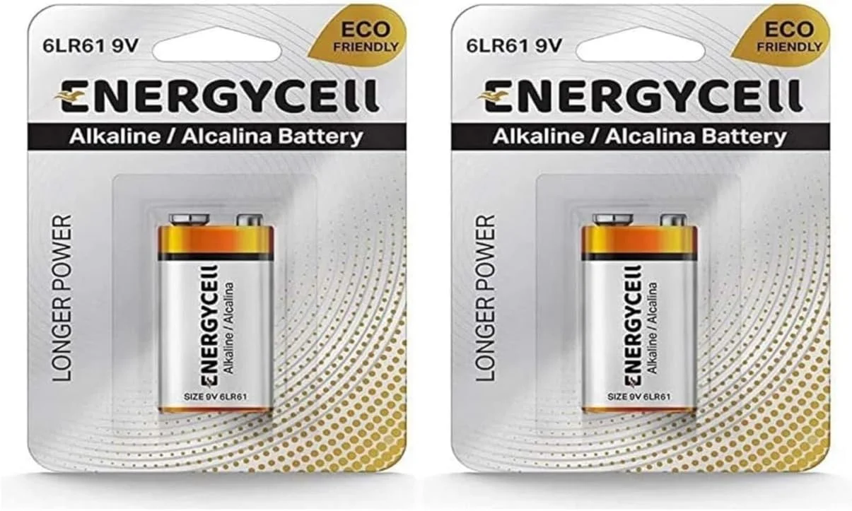 باتری کتابی آلکالاین 9 ولت Energycell- 6Lr61 بسته 2 عددی
