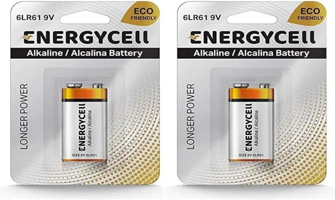 باتری کتابی آلکالاین 9 ولت Energycell- 6Lr61 بسته 2 عددی