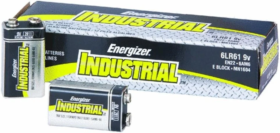 باتری های آلکالاین صنعتی 9 ولت EVEREADY Energizer(R)، بسته 12 عددی