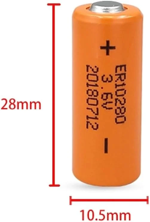 JINGMM 1 عدد باتری لیتیومی غیر قابل شارژ ER10280 3.6V 450mAh برای کنتورهای صنعتی PLC مدل FX2NC-32BL (بدون دوشاخه)