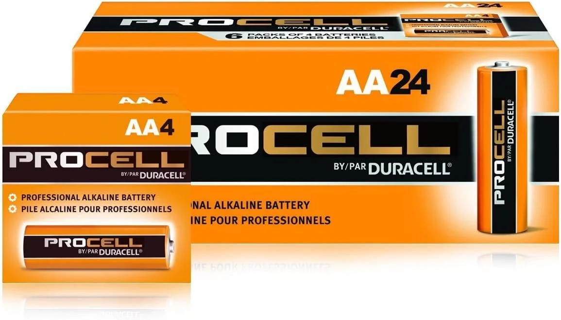 باتری قلمی دوراسل Procell AA بسته 24 عددی PC1500BKD09 (بسته بندی ممکن است متفاوت باشد)