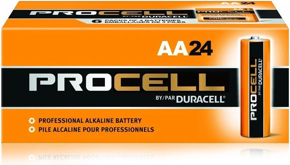 باتری قلمی دوراسل Procell AA بسته 24 عددی PC1500BKD09 (بسته بندی ممکن است متفاوت باشد)