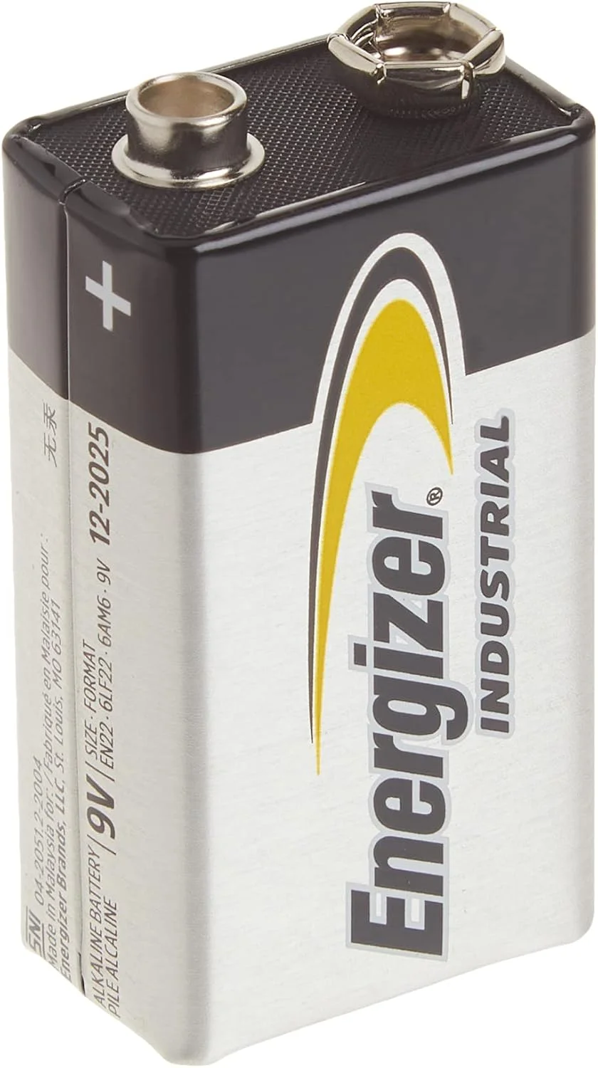 باتری های 9 ولت صنعتی Energizer، باتری آلکالاین 9 ولت (12 عدد)