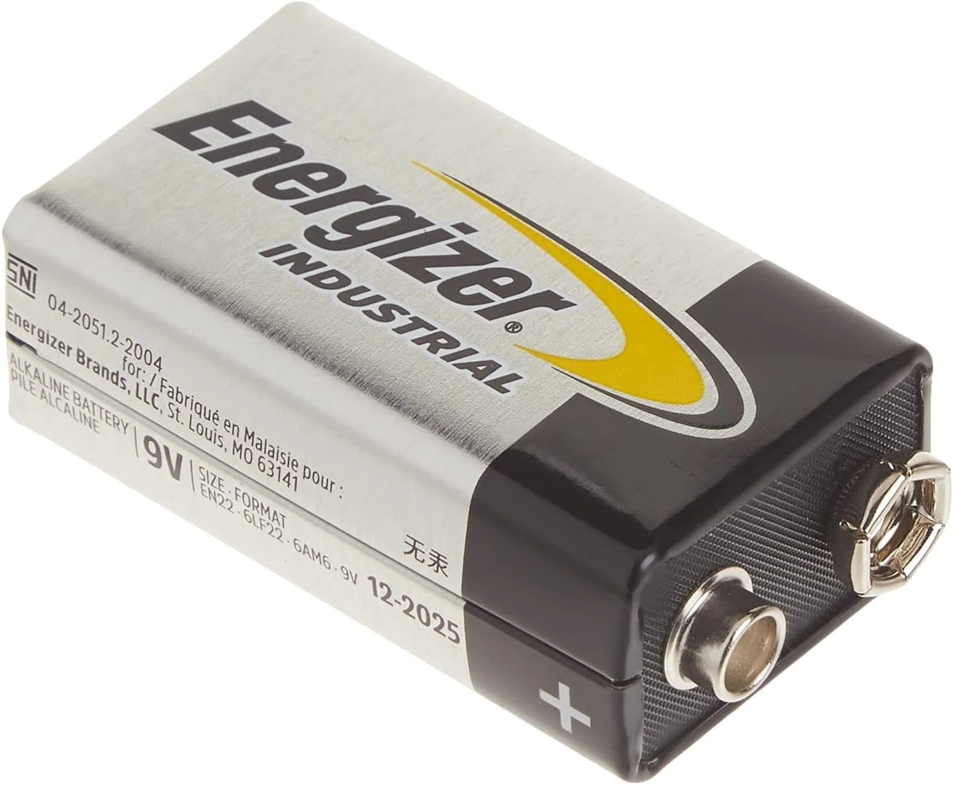 باتری های 9 ولت صنعتی Energizer، باتری آلکالاین 9 ولت (12 عدد)