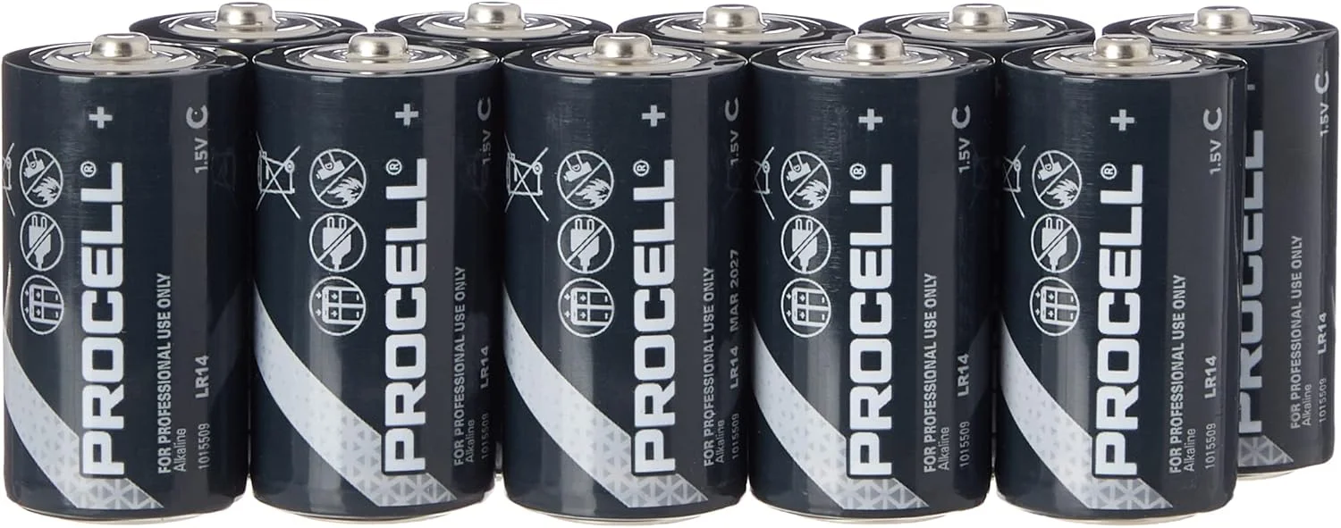 باتری قلمی دوراسل Procell C بسته 10 عددی، مشکی