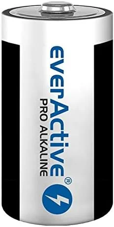 بسته 2 عددی باتری قلمی C EverActive Pro Alkaline Baby LR14 R14 1.5V با بالاترین عملکرد و ماندگاری 10 ساله - 1 کارت بلیستر