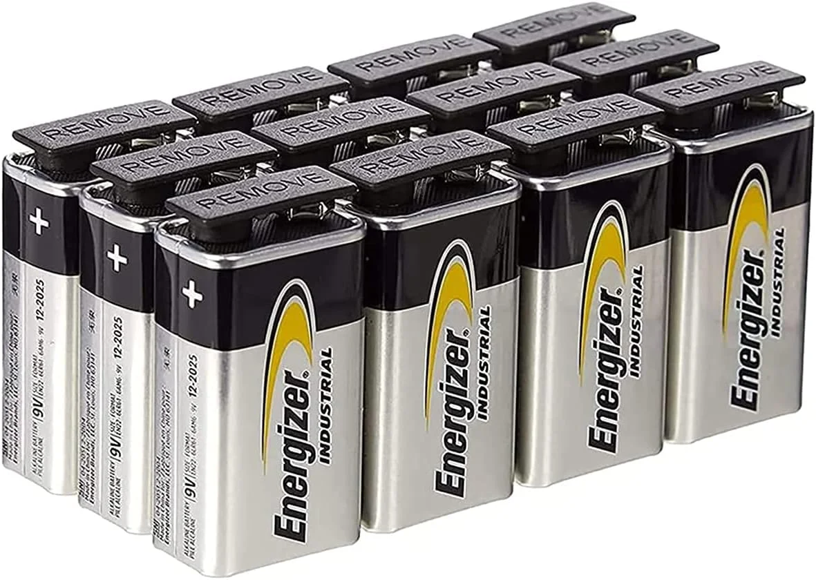 باتری های آلکالاین 9 ولت صنعتی Energizer (بسته 12 عددی)، 6LR61