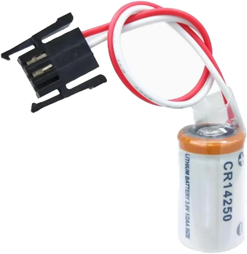 JINGMM یک عدد باتری لیتیومی غیر قابل شارژ CR14250 3V 600mAh (با پلاگین مشکی کنترل صنعتی PLC)
