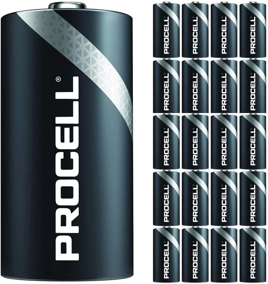 بسته 20 عددی باتری قلمی Duracell Procell C | باتری آلکالاین 1.5 ولت صنعتی | مناسب برای خانه یا محل کار | بسته تبلیغاتی خوشبو کننده هوا خودرو | قدرت ماندگار و قابل اعتماد