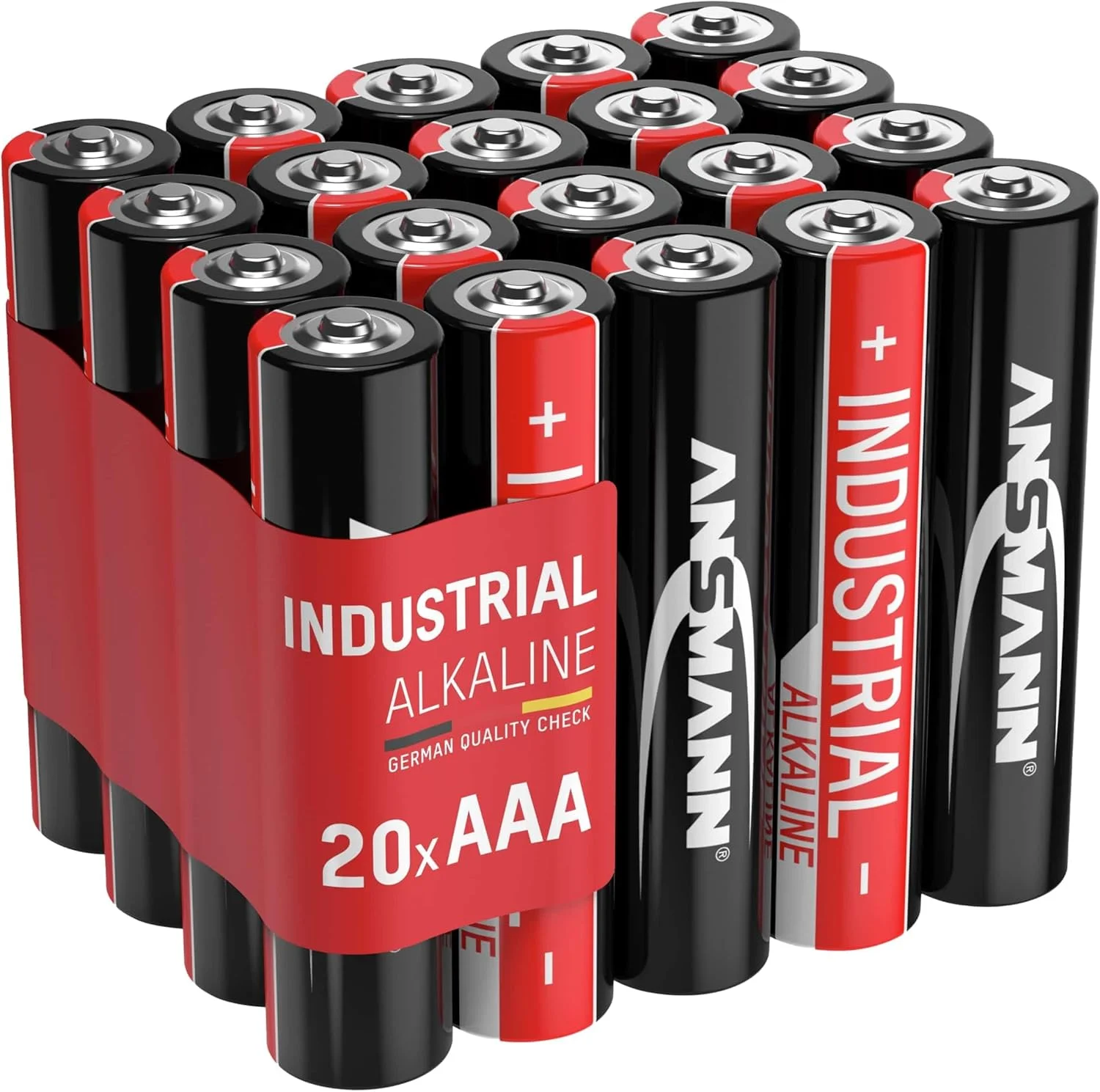 باتری های آلکالاین Ansmann AAA صنعتی 1501-0004 (20 عدد باتری میکرو AAA LR03، 1.5 ولت، ظرفیت: 1200mAh)