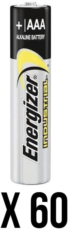 باتری آلکالاین صنعتی Energizer AAA/LR03 بسته 10x6 (مجموع 60 باتری)