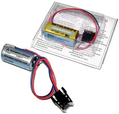 باتری لیتیومی صنعتی میتسوبیشی A6BAT ER17330V 3.6V 2000mAh به همراه پلاگ
