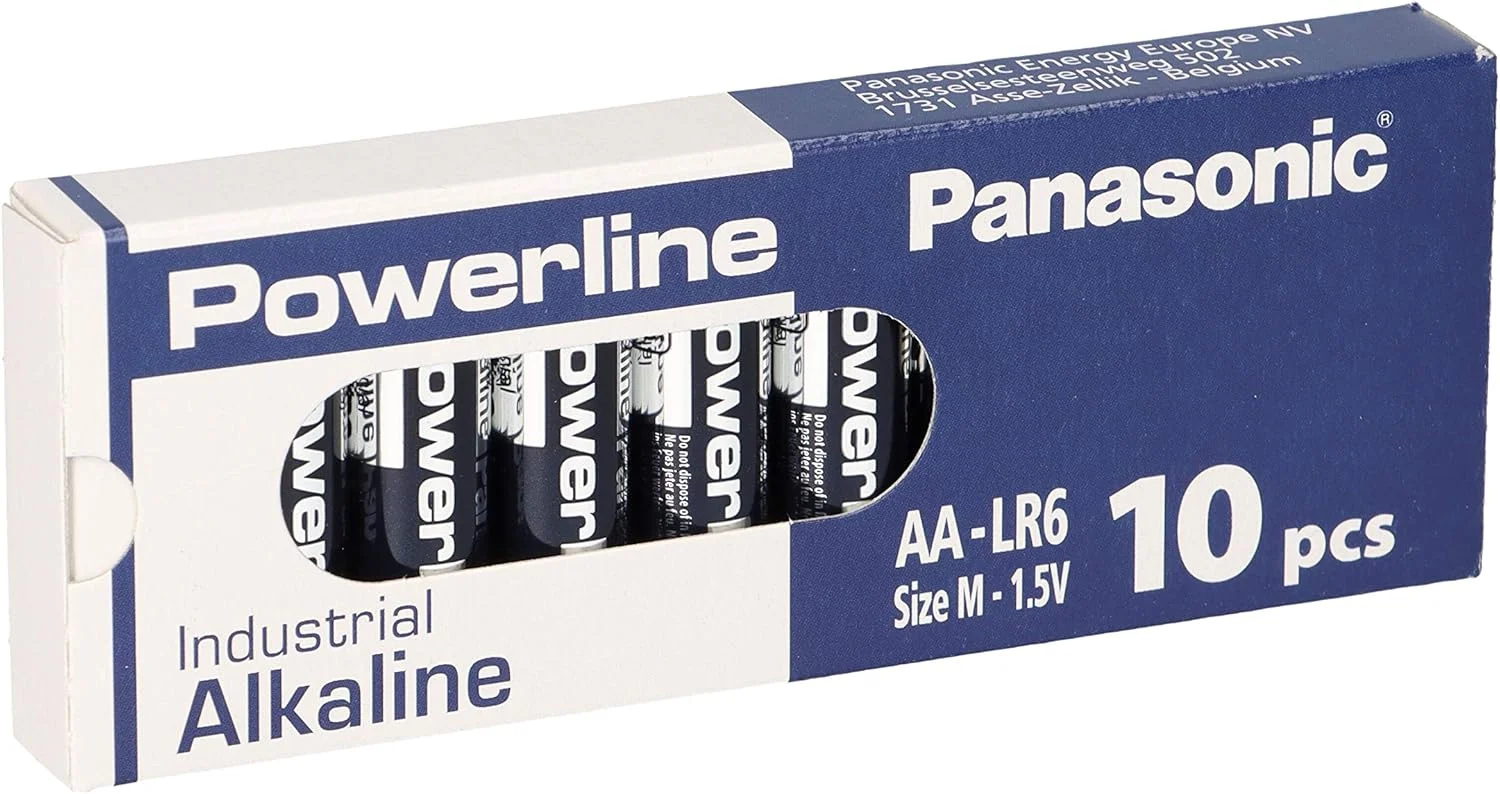 بسته 10 عددی باتری آلکالاین صنعتی WSB 10x MIGNON AA LR6 MN1500 Powerline با ظرفیت 3133 میلی آمپر ساعت