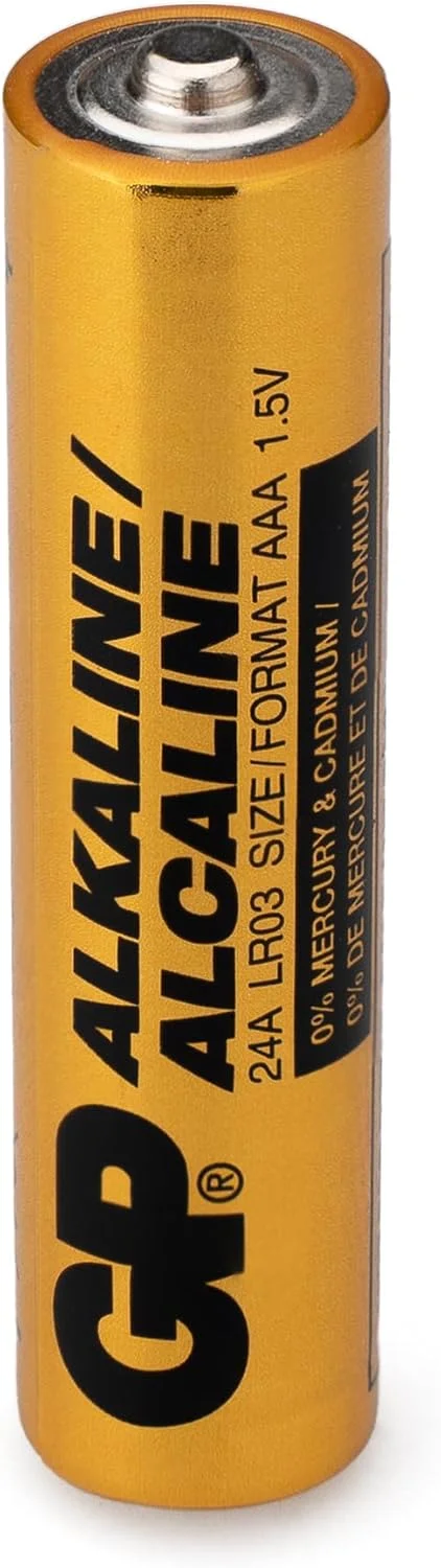 باتری های آلکالاین صنعتی GP AAA 1.5 ولت، معروف به Micro/LR03، بسته 10 عددی باتری صنعتی AAA در بسته بندی کاغذی بدون پلاستیک