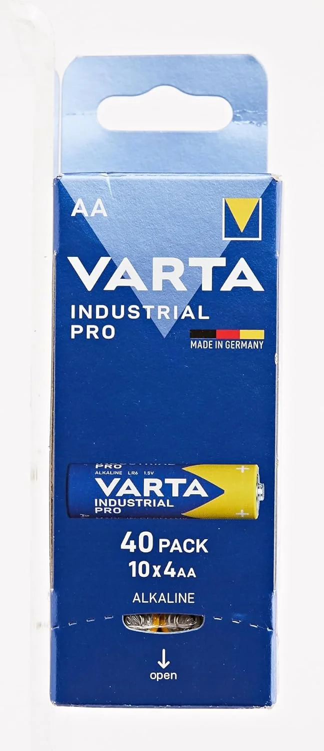 باتری صنعتی VARTA AA Mignon Alkaline Batteries LR6 - بسته 40 عددی، ساخت آلمان باتری صنعتی VARTA AA Mignon Alkaline Batteries LR6 - بسته 40 عددی، ساخت آلمان