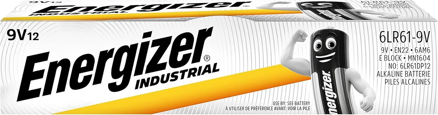 باتری 9 ولت صنعتی/یکبار مصرف Energizer (بسته 12 عددی) باتری 9 ولت صنعتی/یکبار مصرف Energizer (بسته 12 عددی)