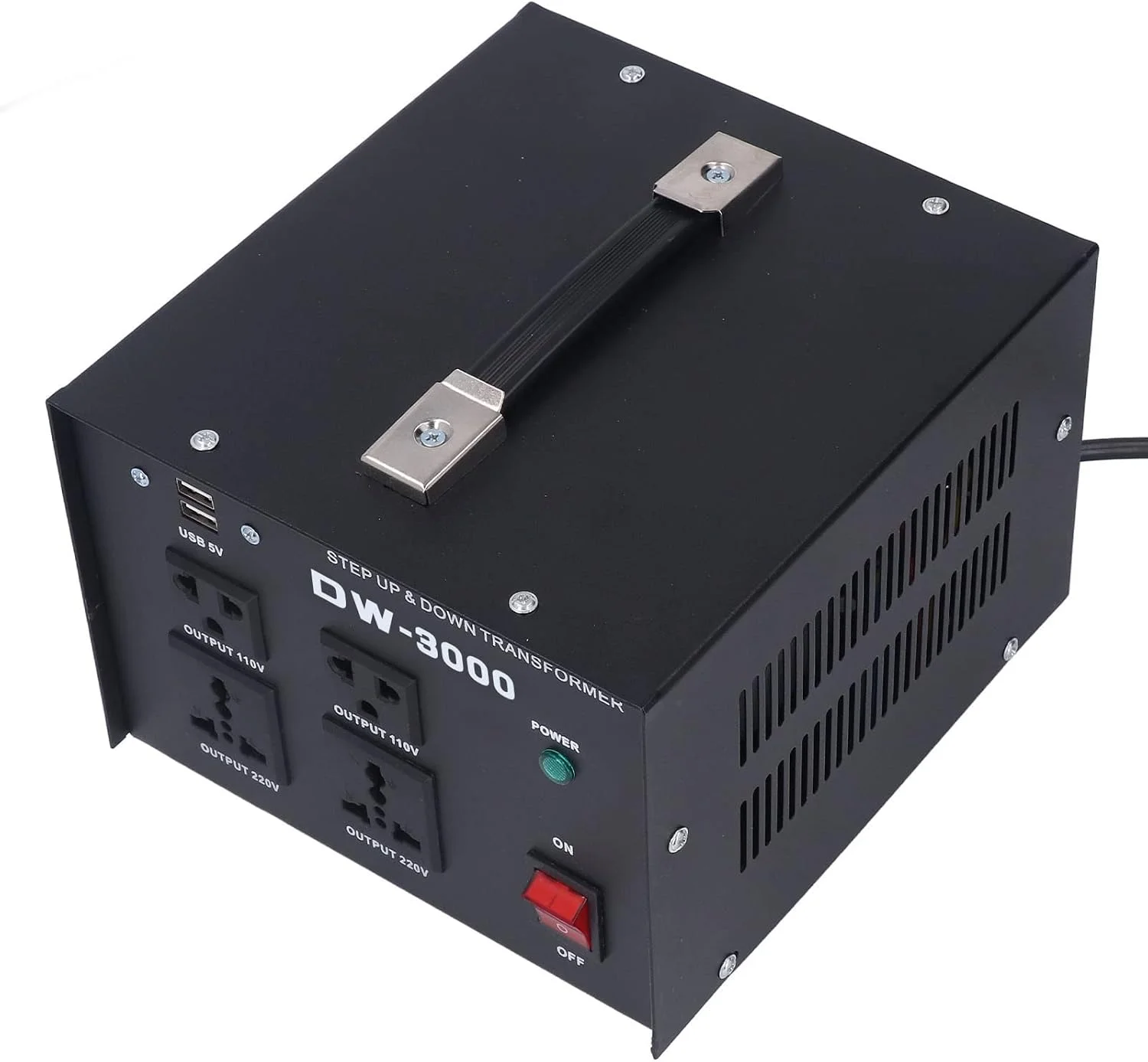 ترانسفورماتور ولتاژ 3000 وات 110 ولت به 220 ولت و 220 ولت به 110 ولت، مبدل ولتاژ منبع تغذیه کاهنده افزاینده (دوشاخه بریتانیا)
