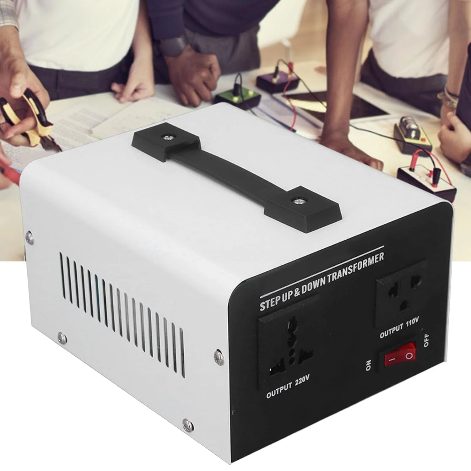 مبدل ولتاژ Torvex، ترانسفورماتور قدرت 1500 وات با محافظت در برابر اضافه بار، ترانسفورماتور افزاینده کاهنده ولتاژ، دستگاه تبدیل ولتاژ AC