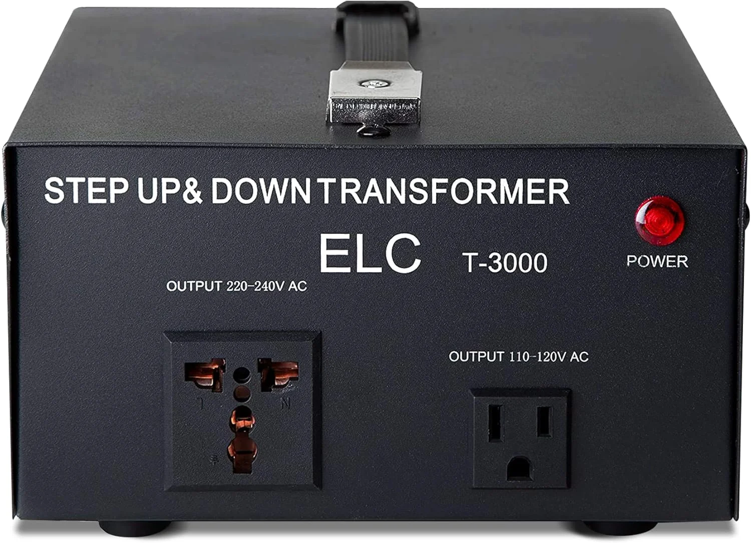 مبدل ولتاژ 3000+ وات سری ELC T - افزاینده/کاهنده - مبدل برق 110 ولت به 220 ولت / 220 ولت به 110 ولت - محافظت از مدار، دارای گواهی CE [3 سال گارانتی]
