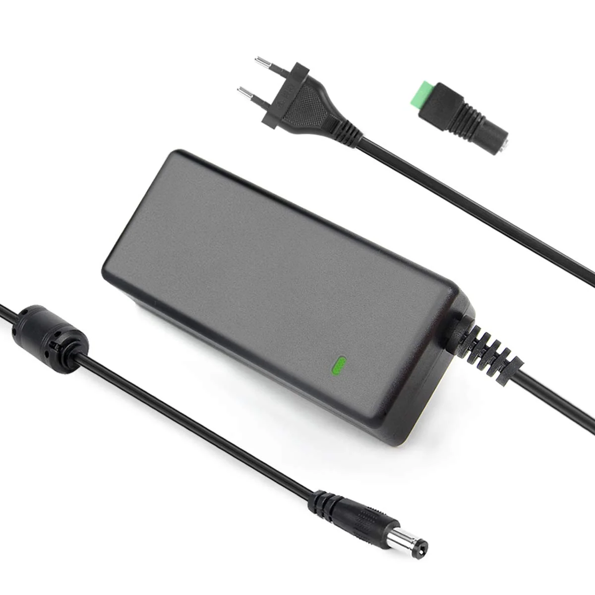 منبع تغذیه سوئیچینگ LED Signcomplex، آداپتور ترانسفورماتور، خروجی آداپتور برق 12 ولت DC 2 آمپر حداکثر 24 وات حداکثر، دارای گواهینامه CE (پلاگین EU)