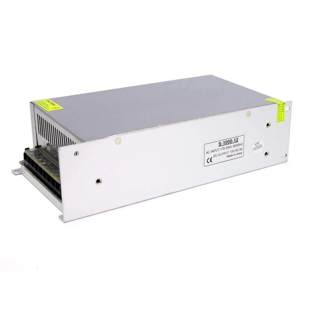 آداپتور Irfora 1000W AC به DC 12V 83.3A، ترانسفورماتور ولتاژ تنظیم شده، منبع تغذیه سوئیچینگ