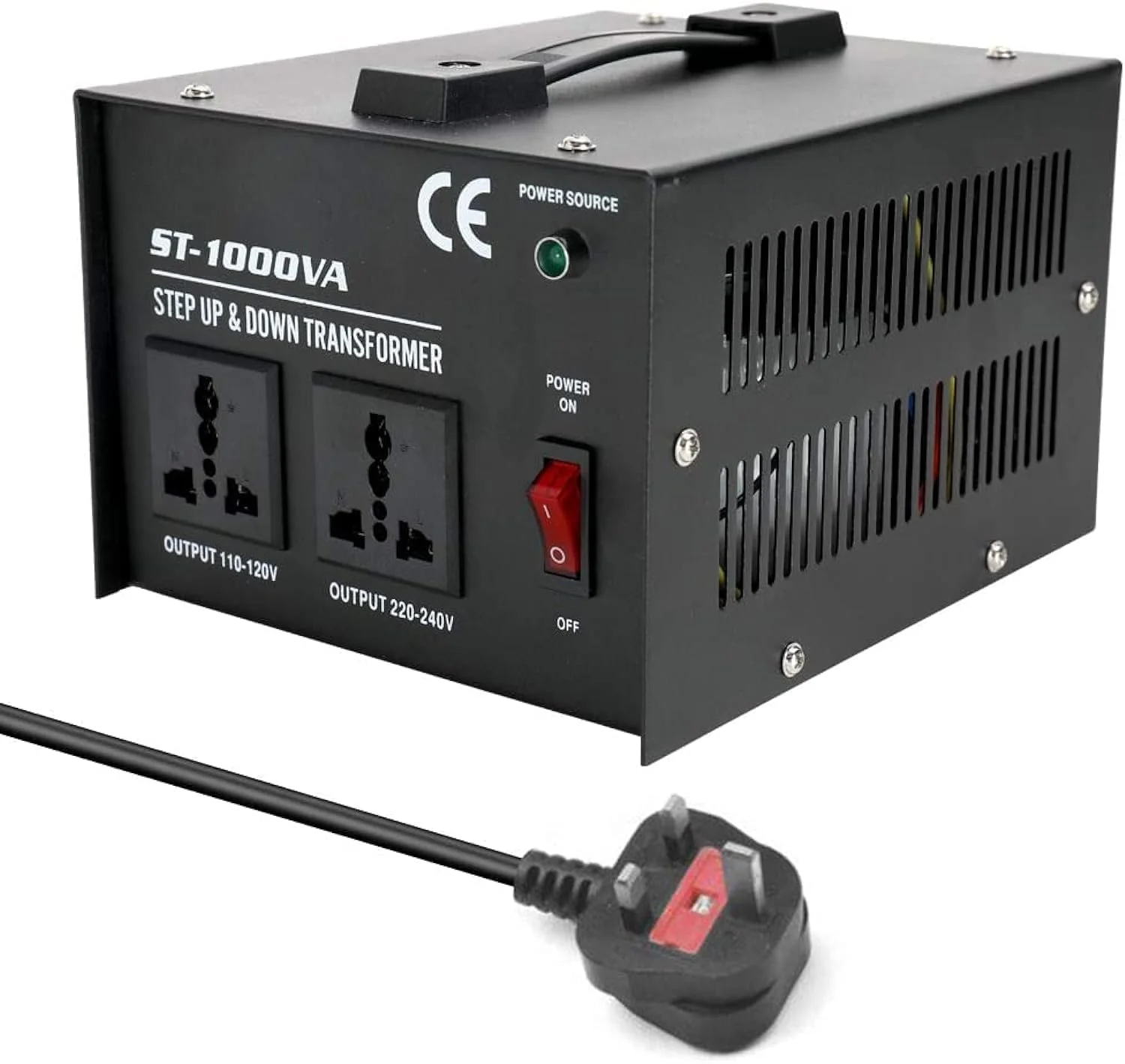 ترانسفورماتور افزاینده کاهنده هوشمند و کارآمد VKONERL مدل ST-1000W مناسب برای مصارف خانگی 0-220 ولت، مبدل ولتاژ لوازم برقی خانگی
